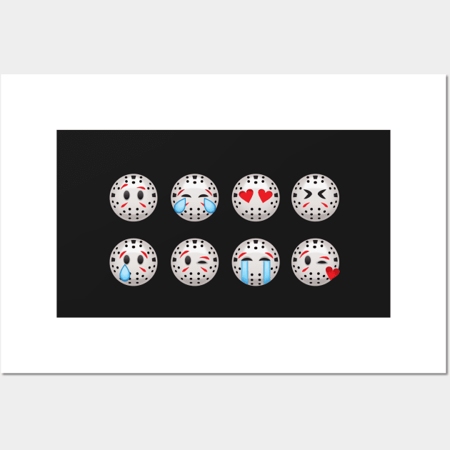 Friday the 13th Emojis Wall Art by SevenHundred